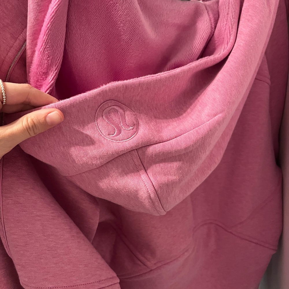 LULULEMON Scuba Oversized Half-Zip Hoodie PLUSH XS/S Dahlia Mauve - Picture 3 of 4